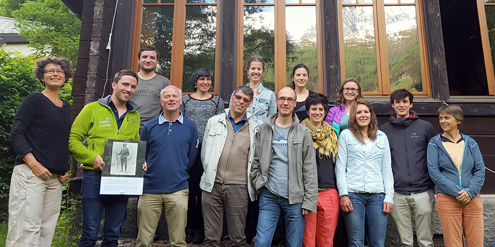 Summer 2016 volunteers with CREA Mont-Blanc staff
